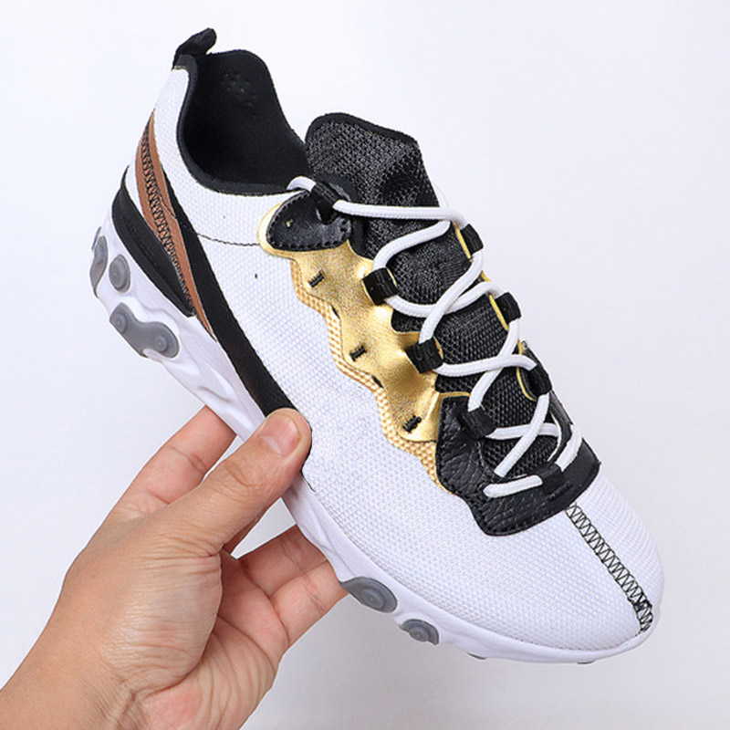 

2020 react element 87 55 running shoes for men women Anthracite Light Bone triple black white RED ORBIT fashion mens trainers sports sneaker, With original box