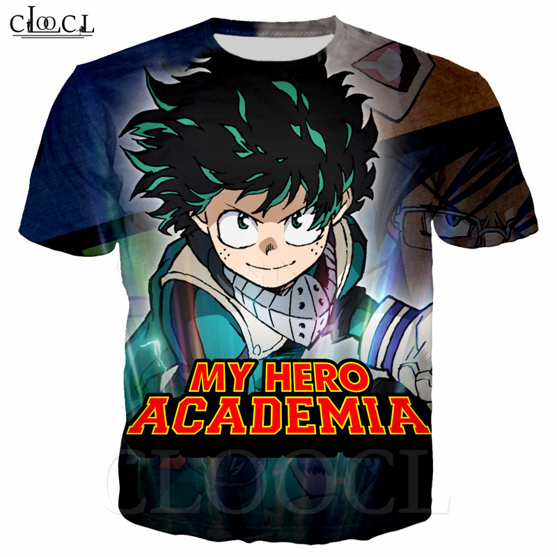 

2020 Summer New Style Anime My Hero Academia T Shirt Men Women 3D Print Short Sleeve O-Neck Plus Size Casual Tops S-5XL, T shirt 1