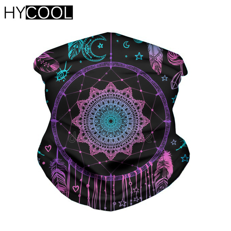 

HYCOOL Elastic Magic Scarf Bohemian Mystical Dreams Mandala Printed Buffs Bandama WindProof Balaclava Cycling Ski Sport Headband, Hn3407z28