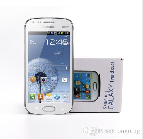 

Unlocked Samsung GALAXY Trend Duos II S7572 S7562I 2G Smart Phone 4.0 Inch Screen Android4.1 WIFI GPS DHLOriginal Unlocked Samsung Galaxy S, Black