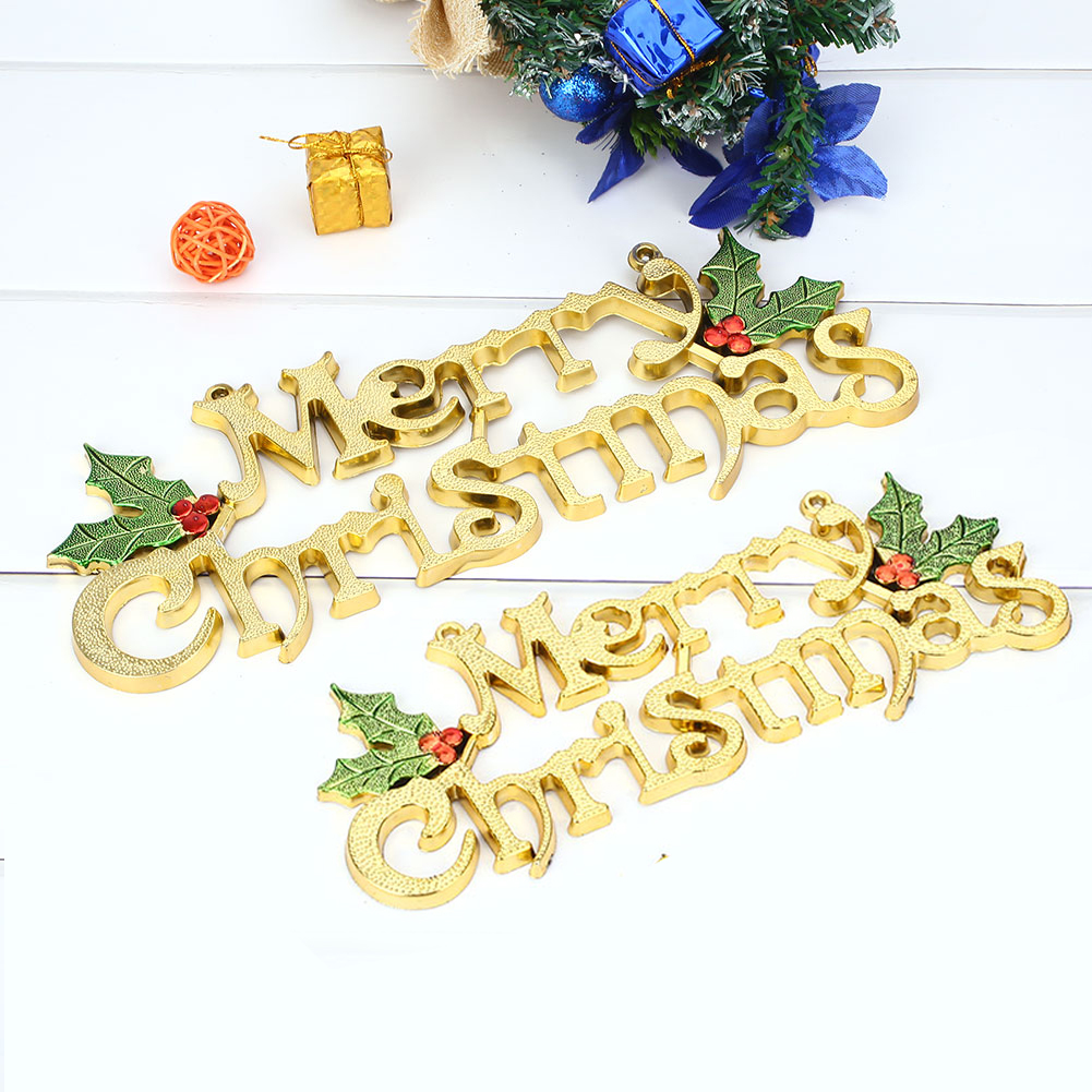 

Plastic Christmas Sign Alphabet Hanging Card Merry Christmas Tag Store Ornaments Home Decor Restaurant Delicate Xmas Tree Hotel