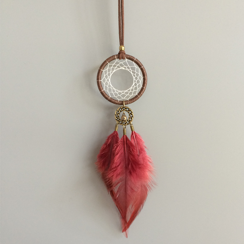 

Mini Dream Catcher Necaklace Car Hanging Feather Dream catchers Hanging Decorations