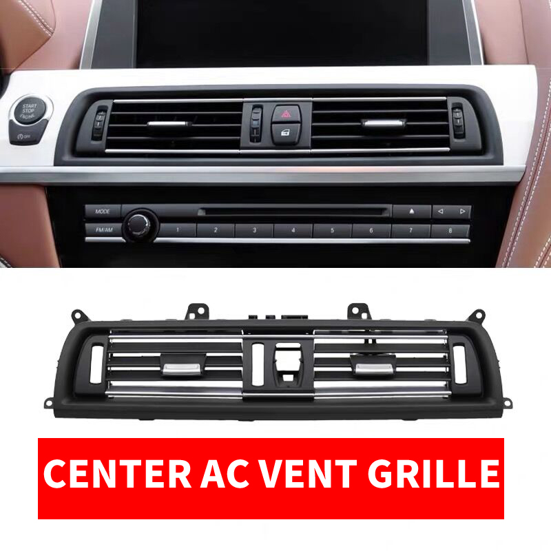 

LHD Car Front Row Console Center Middle AC Air Conditioner Vent Grille Outlet Panel Chrome Plate For 6-series F06 F12 630