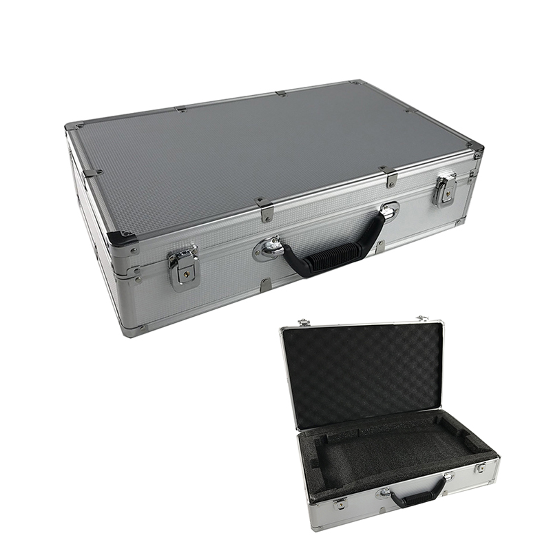 

500x300x120mm Portable Aluminum Tool Case Suitcase Toolbox File Box Impact Resistant Safety Case Equipment Camera with Foam