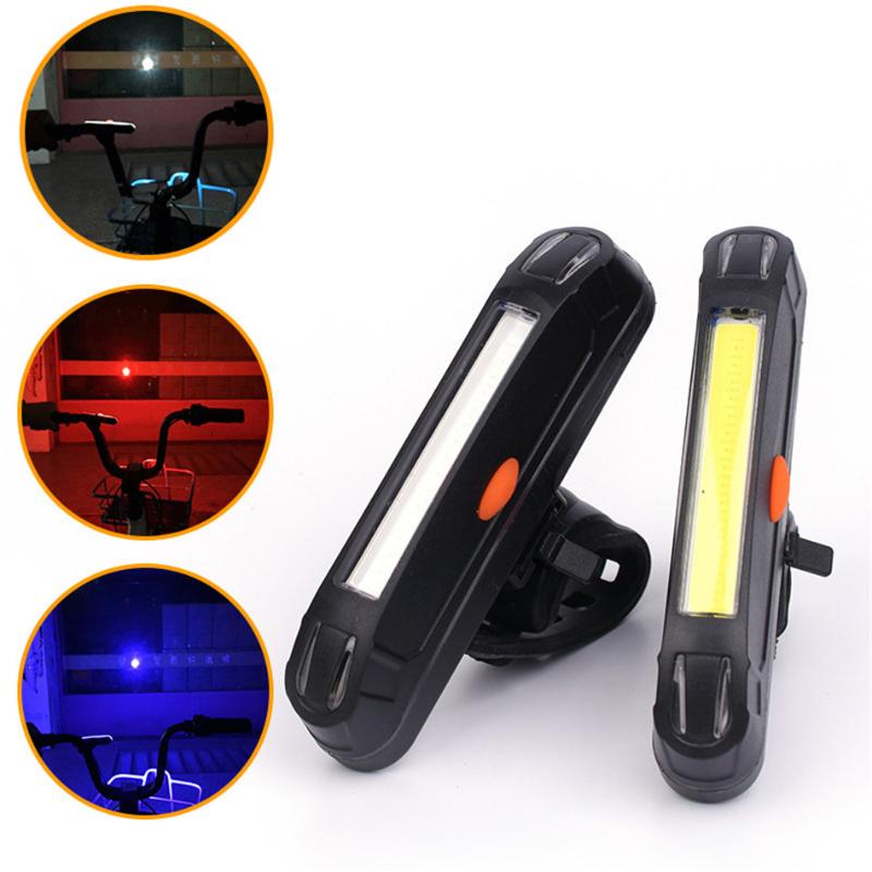 

Bicycle Taillights Signal Red White Warning Lights Easy Install Night Riding Lights Double-color 3Level Adjustable 2 Battery