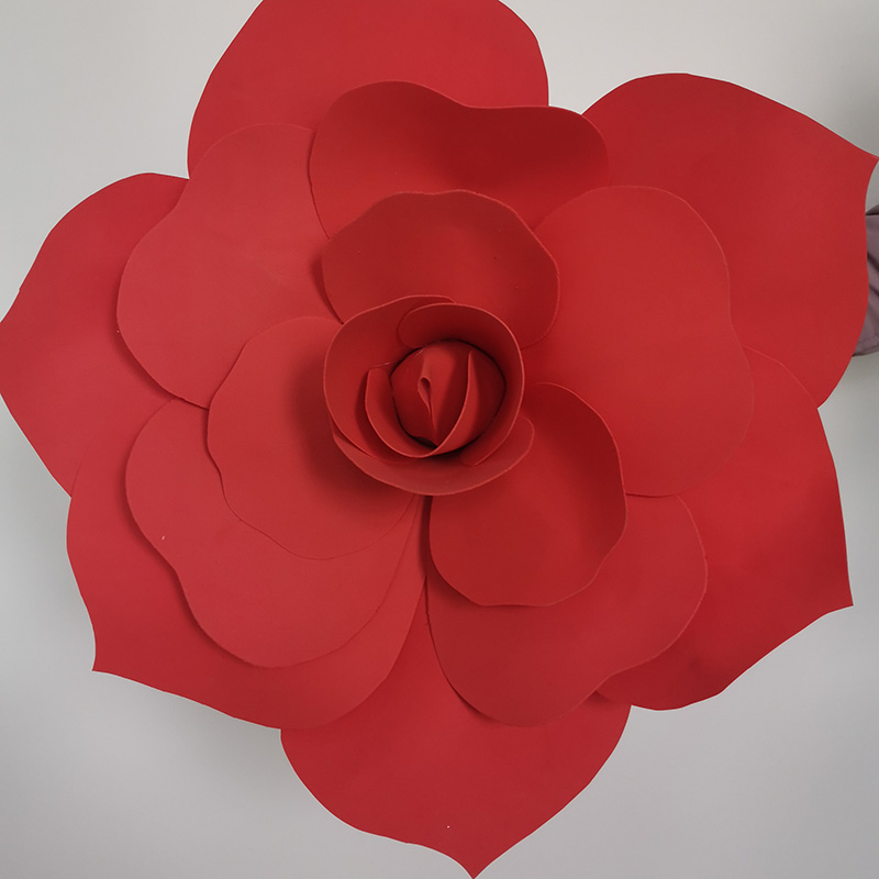 

Red Christmas Flower Giant PE Foam Rose Artificial Flowers Decoration Home Christmas wreath Backdrop fake flower wedding decor