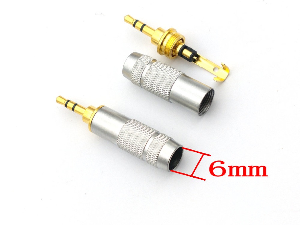 

5 lot 2.5mm Stereo Male Repair headphone Jack Plug Audio Soldering cable
