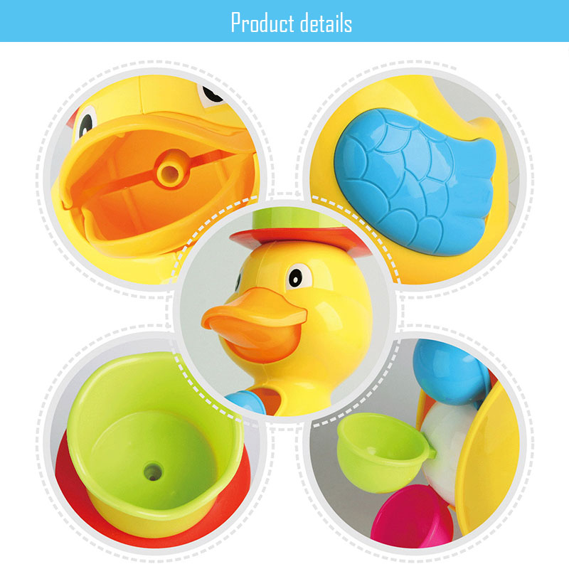 Acheter Bain De Bain Pour Bébé Jouets Mignon Jaune Canard Dauphin Roue à Aubes Jouet Bébé Douche Spray Outil Baignoire Jouet Jouet Parent Enfant Jouet