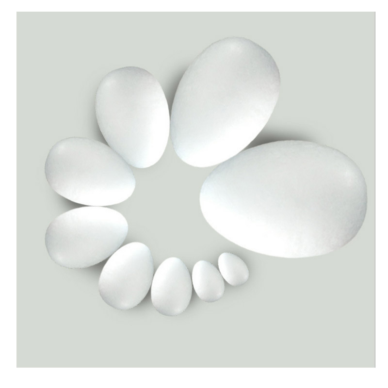 

CCINEE 5cm Wholesale Modelling Polystyrene Styrofoam Foam Egg ball White Craft for DIY