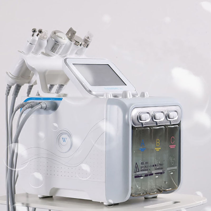 

6in1 H2-O2 Hydra Dermabrasion Aqua Peel RF Bio-lifting Spa Facial Hydro Water Microdermabrasion Facial Machine Cold Hammer Oxygen Spray