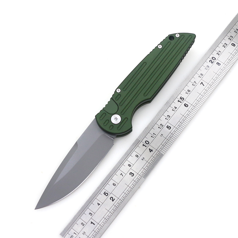 

New blue army green LUDT folding knife D2 blade 6061-t6 aero aluminum handle outdoor EDC camping automatic hunting knife Paring knife