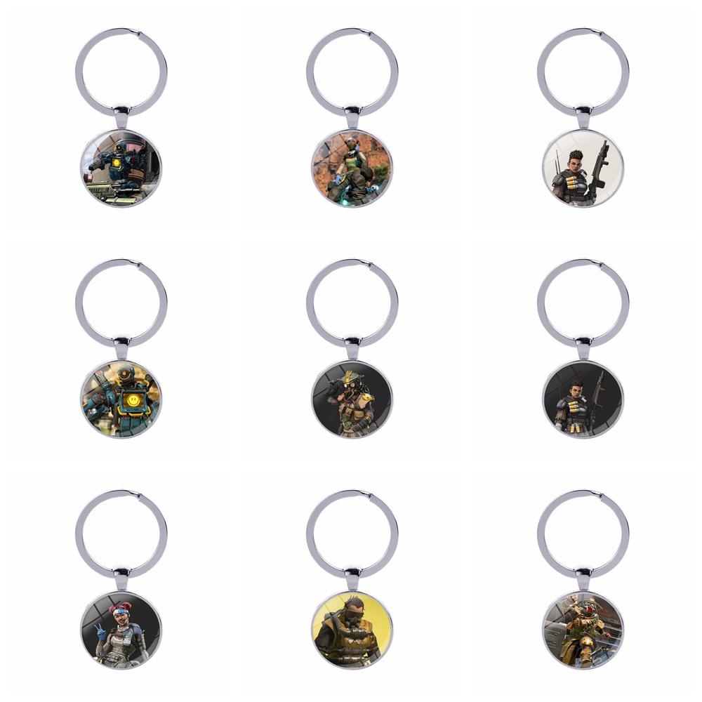 

Game Apex Legends Keychain 49styles Logo Key Ring Fans Souvenirs Birthday Friends Gift Key Holder Fashion Jewelry Accessories LJA2029