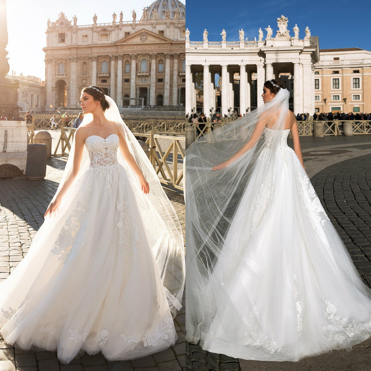 

2020 A-Line Wedding Dresses Sexy Sweetheart Lace Appliques Beach Bridal Gowns Custom Made Lace-up Back Sweep Train Wedding Dress, White