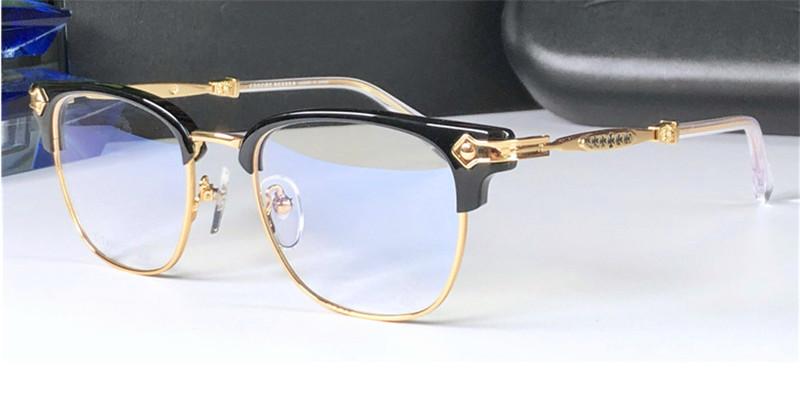 

New Eyewear chrom-H Glasses VERHAUL Men Square Half Frame Design Can Do Prescription Glasses Vintage Steampunk Style
