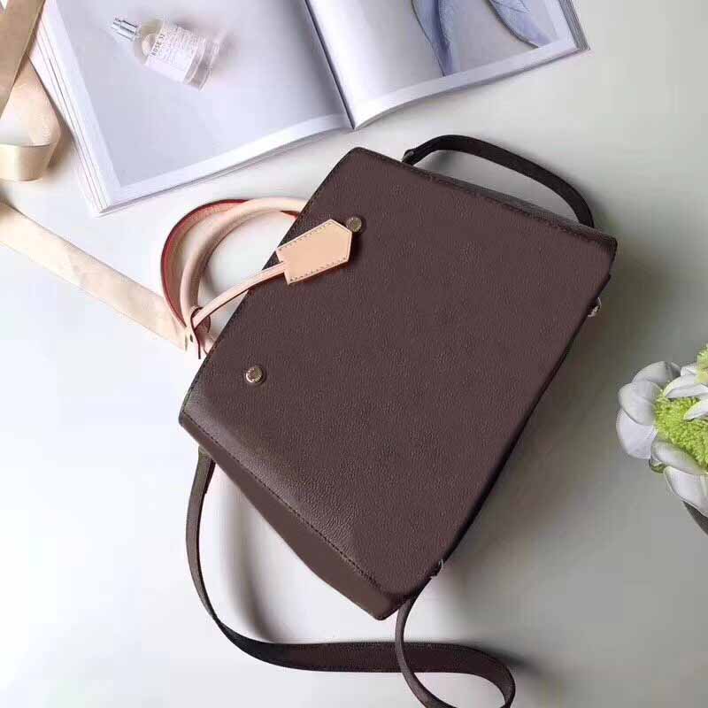 

2018 Hot Sell Fashion Designer Women Handbags Brown L Letter Lady Bags High Quality Shoulder Strap Handbags Cross body Women Tote Bags Purse, As pic