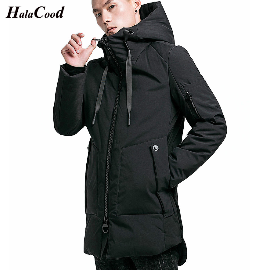 

2018 Autumn Winter Men's Long Jacket Parkas Men Warm Casual Parka Coat Medium-Long Water Proof Thickening Hat Jacket Parka Men, Dark green dswp-364