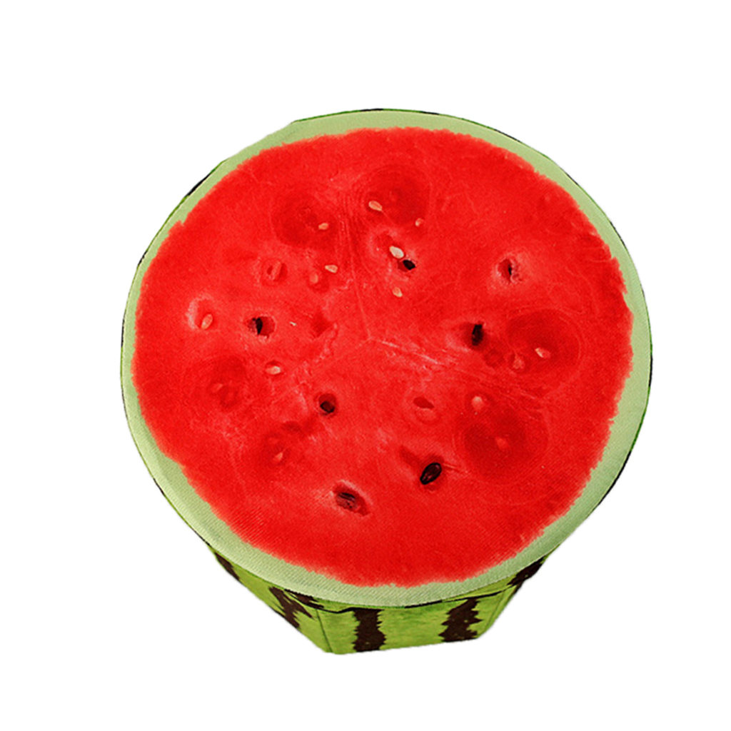 

Folding Storage Stool Sofa Stool Creative Covered Fruit Stool with Lid, Wooden