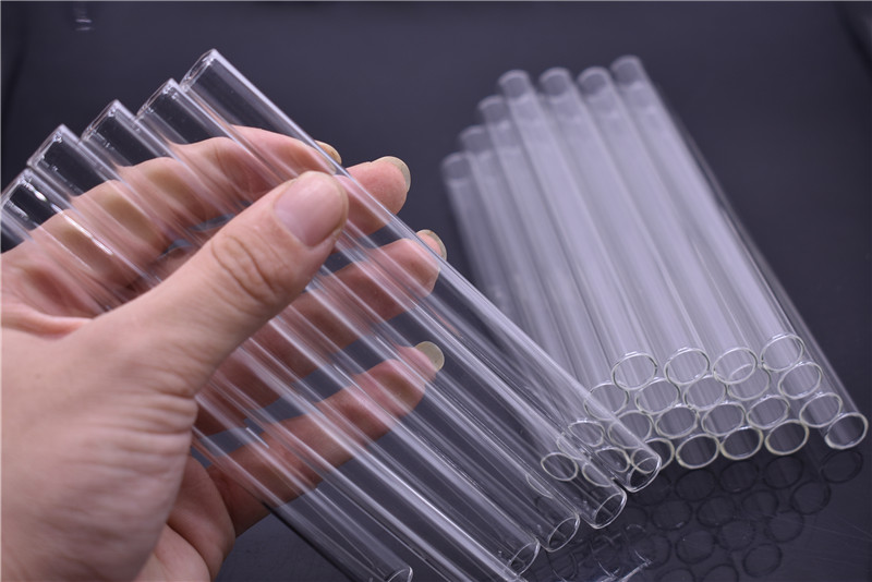 clear cheap 6inch Love Rose thick Pyrex glass oil tube pipe straight oil burner pipe for smoking-image-440981931