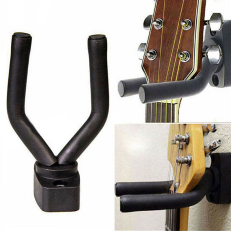 

Guitar Wall Mount Hanger Stand Holder Hooks Display Rack Acoustic Electric Bass