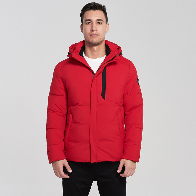 

2019 new men jacket winter Warm Windproof detachable hat Men Parkas High Quality Parka Fashion Casual Coat Outwear Windproof, Black