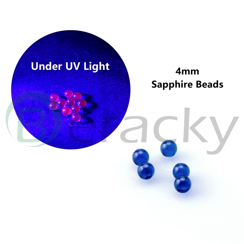 

4mm Sapphire Terp Pearls Blue Terp Pearls Beads Insert Smoking Accessories For Beveled Edge Quartz Banger Nails Glass Bongs Water Pipes Rigs