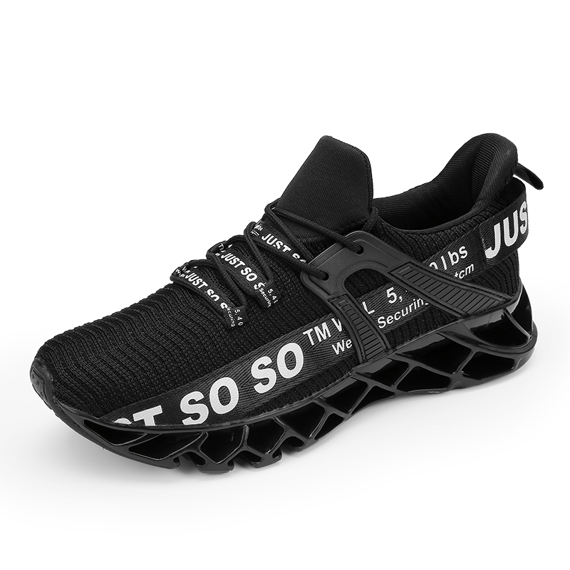 

The Hottest Men Designer Sneakers 2019 New Hot Sale Blade Trend Brand Casual Shoes Men Fashion Damping Sports Shoes 7-12, White