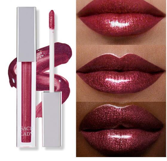 

High Shine Lip Lacquer Smooth Buildable Intense Glitter Lip Gloss Beauty Sexy Make Up Moisturizing Cosmetic, Color