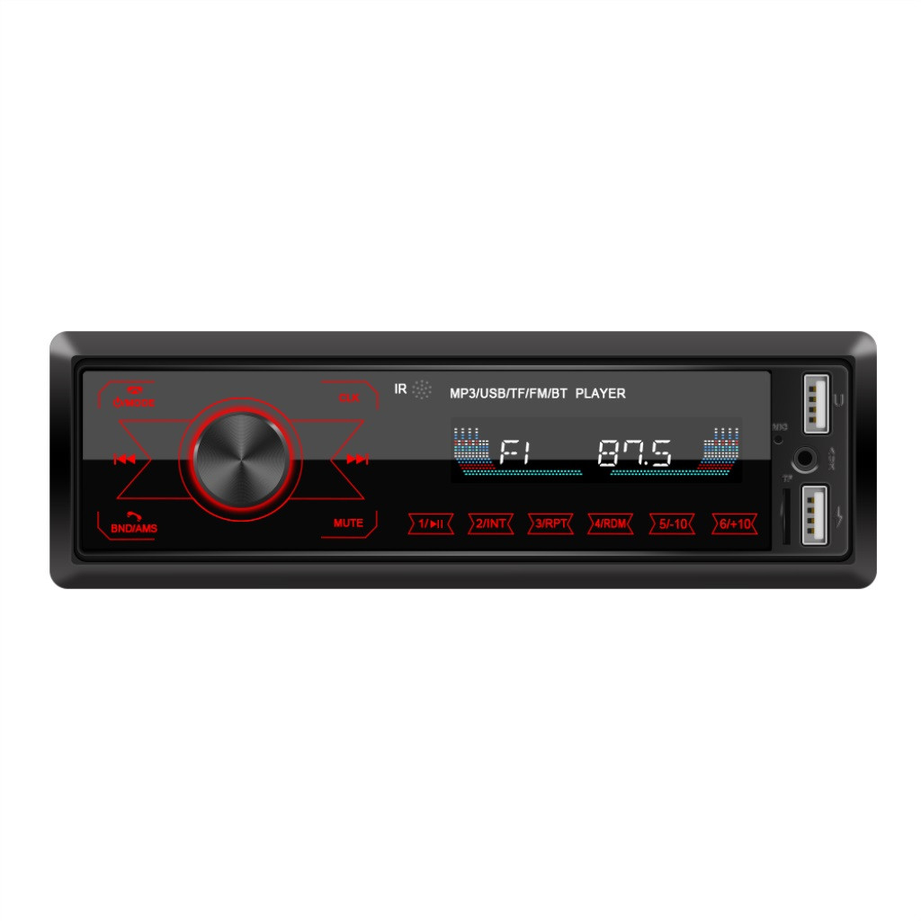 

Touch Screen Dual USB Mobile Bluetooth MP3 Player Seven Color Light Card Radio Model M10 Voltage 12V Type car MP3 2020 #BB