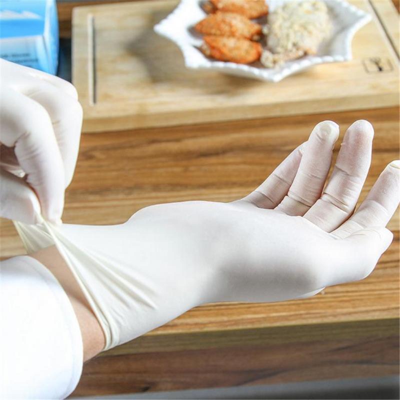 

100PCS Disposable Rubber Gloves Household Thickened Nitrile Gloves Dishwashing/Kitchen/ /Work/Gloves Anti-Bacteria