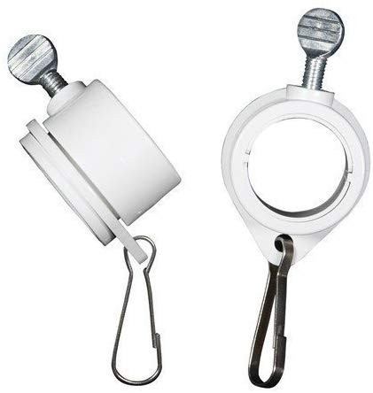 

1pair Flag Pole Aluminum Alloy Rings Rotating Flagpole Flag Mounting Rings Kit With Carabiner For Flagpole #T5P