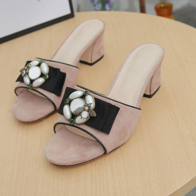 

Fashion and Quality Classic woman Sandals Lady Summer Designer Sandals Metal buckle large size 42 Leather sexy high heeled shoes Coarse heel, Blue