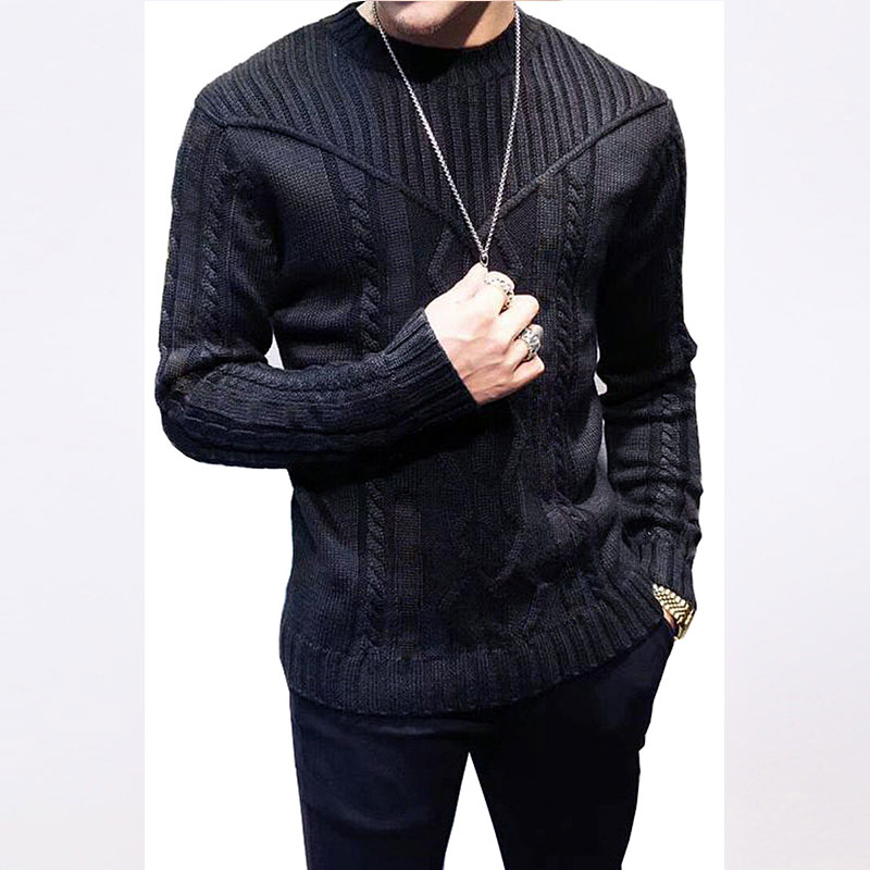 Automne hiver hommes pulls décontractés pulls tricotés chandails hommes mouches à vêtements pour