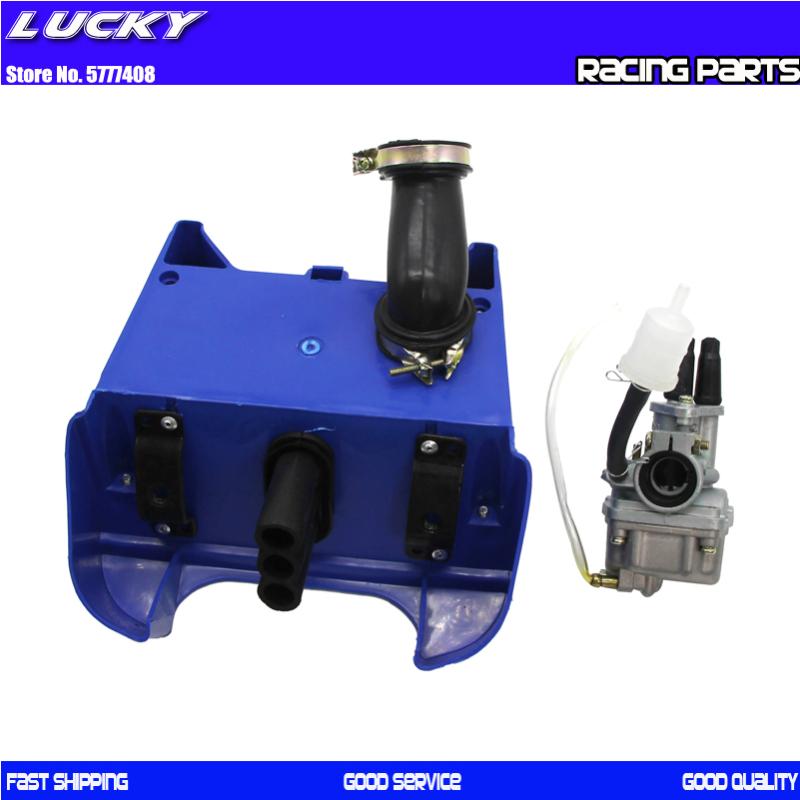 

Carburetor Carb with Air Filter Box Foam Assembly For PW80 PY80 PEEWEE 80 Motorcross