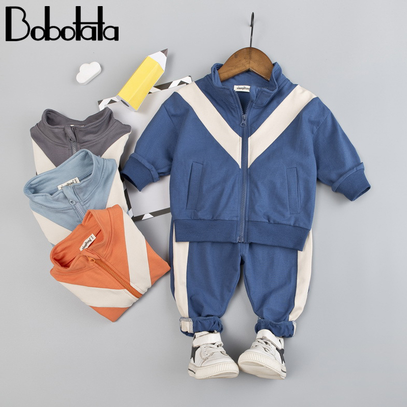 

Bobotata New Boys Clothes Cotton Kids Clothes Toddler Tracksuit Suit For Girls Baby Boy Clothing Children 2Pcs Set Outfits Suits, Blue