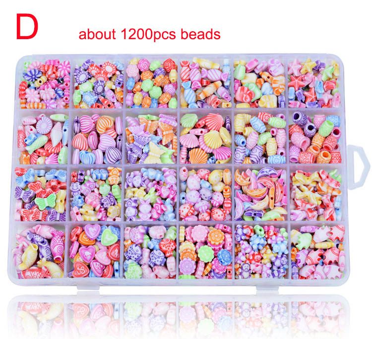 D 1200pcs beads