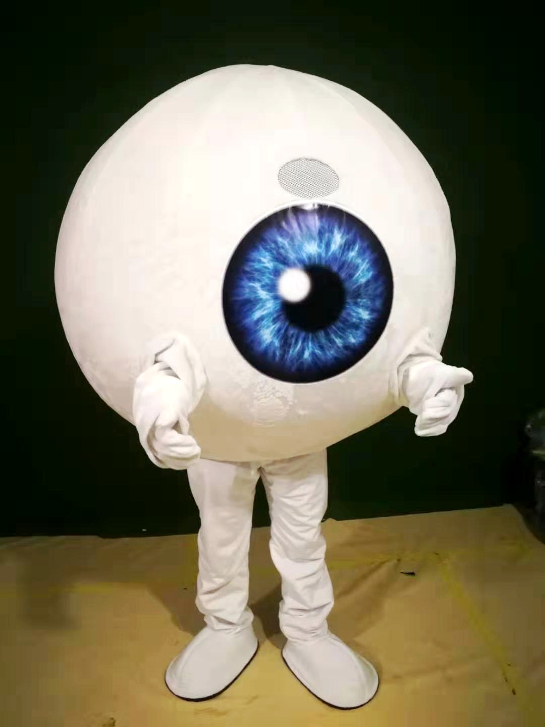 

Eye pupil mascot costume for Party Cartoon Character Mascot Costumes for Sale free shipping support customization, White