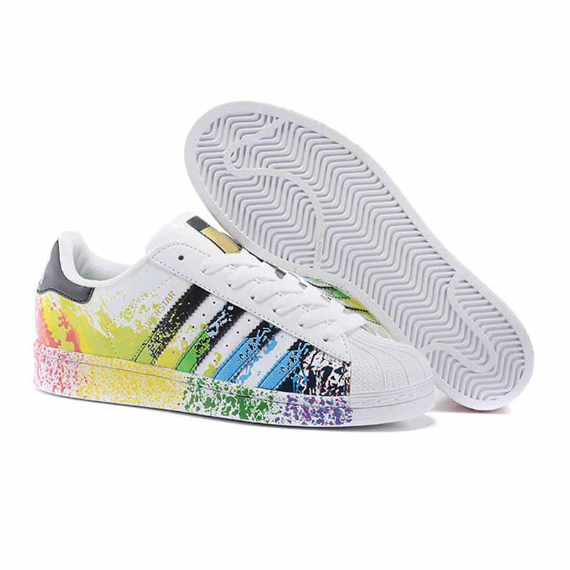 

Superstar shoes White Black Pink Blue Gold Superstars 80s Pride Sneakers Super Star Women Men Sport Casual Shoes EU SZ36-44