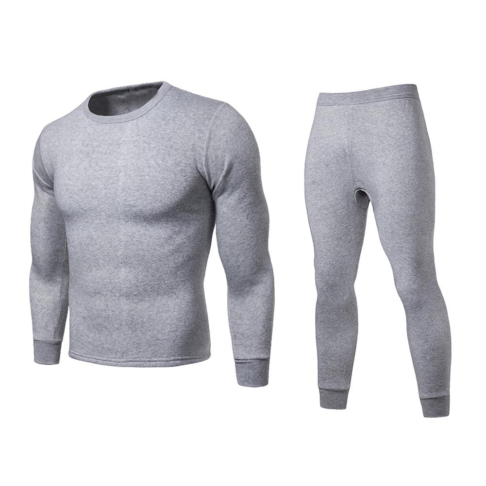 Comfortable Mens 2pc Thermal Underwear Set Long Johns Waffle Knit Top Bottom Color White Size XL