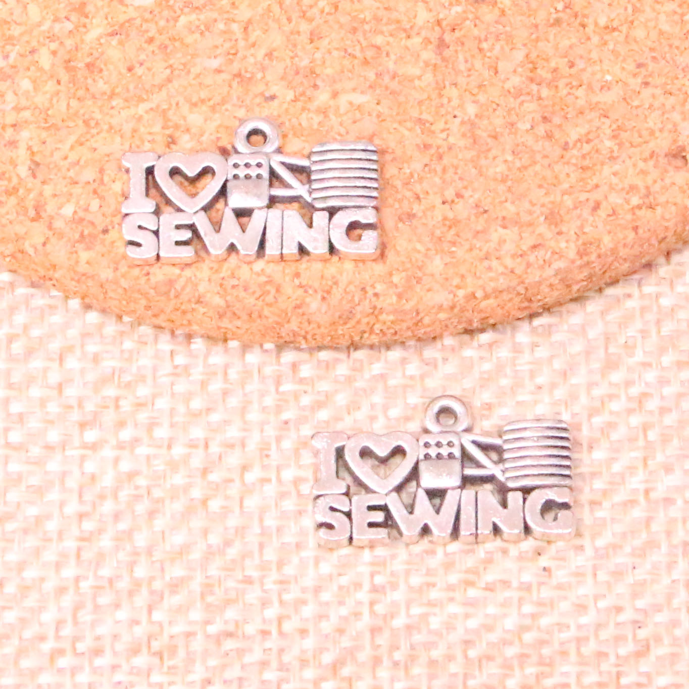 

92pcs Charms I love sewing 20*12mm Antique Making pendant fit,Vintage Tibetan Silver,DIY Handmade Jewelry, Bronze;silver