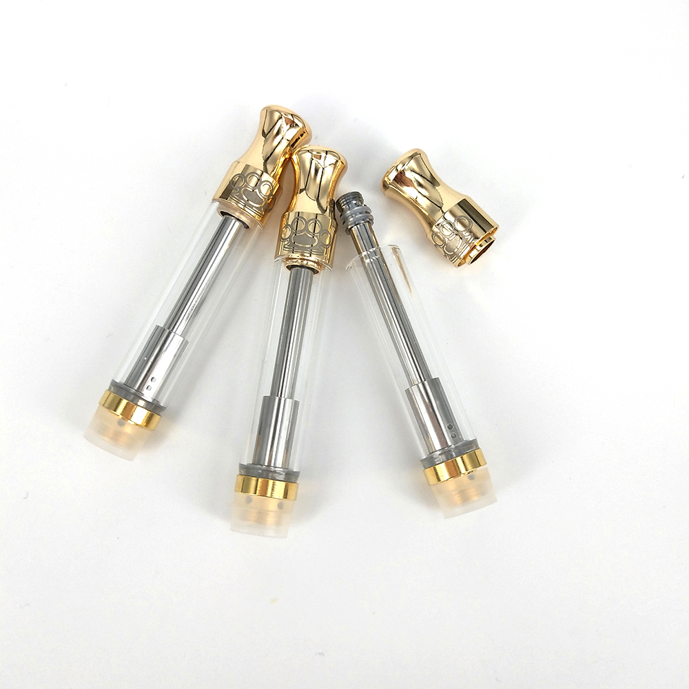 

Brass Knuckles Cartridge 1.0ml Cotton Ceramic Coil Disposable Atomizer Vape Carts With Acrylic Box Packaging