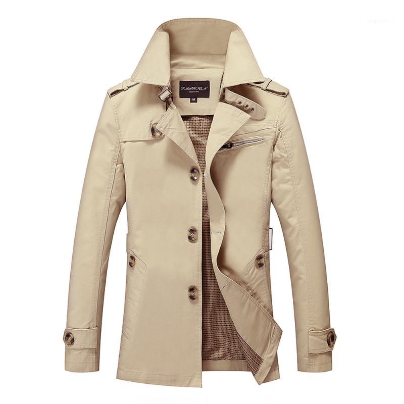 Nouveau trench-coat Fashion Designer man moyen printemps d'automne d'automne britannique slim veste veste mâle plus taille m-5xl1