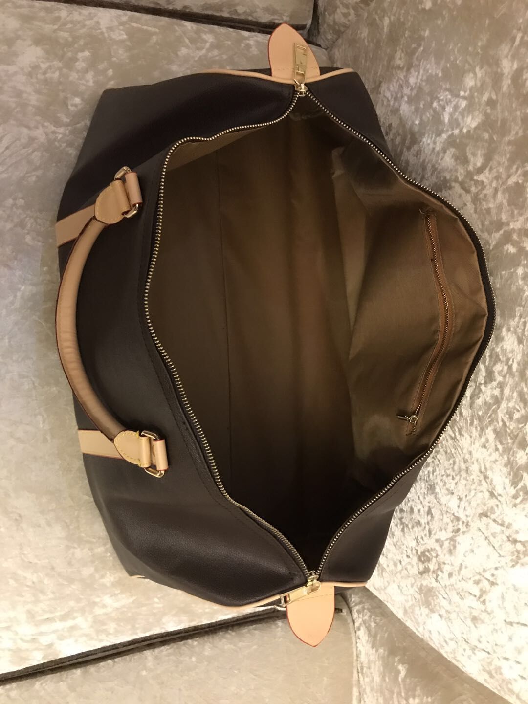 

2019 NEW style fashion men women Brown travel bag duffle bag brand designer luggage handbags large capacity sport bag 65CM sfdjhj #3520, Multi