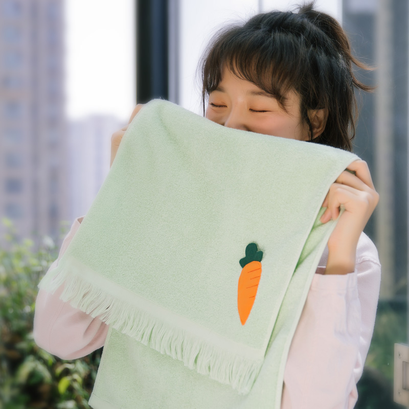 

Cotton towel cotton face wash household soft absorbent adult wiping hair quick-drying towel cute girl student wy02217