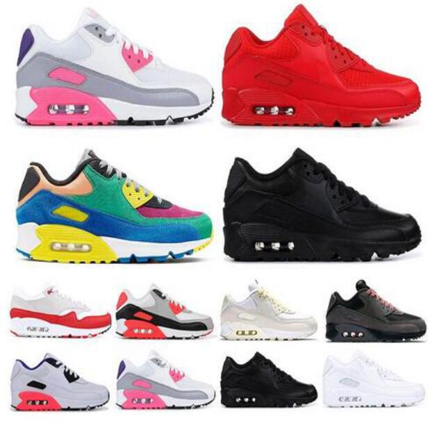 

2020 Viotech 90 Mens Running Shoes 90s Be True Mixtape Triple black White Men women raptors Classic Trainer Surface sports Sneakers