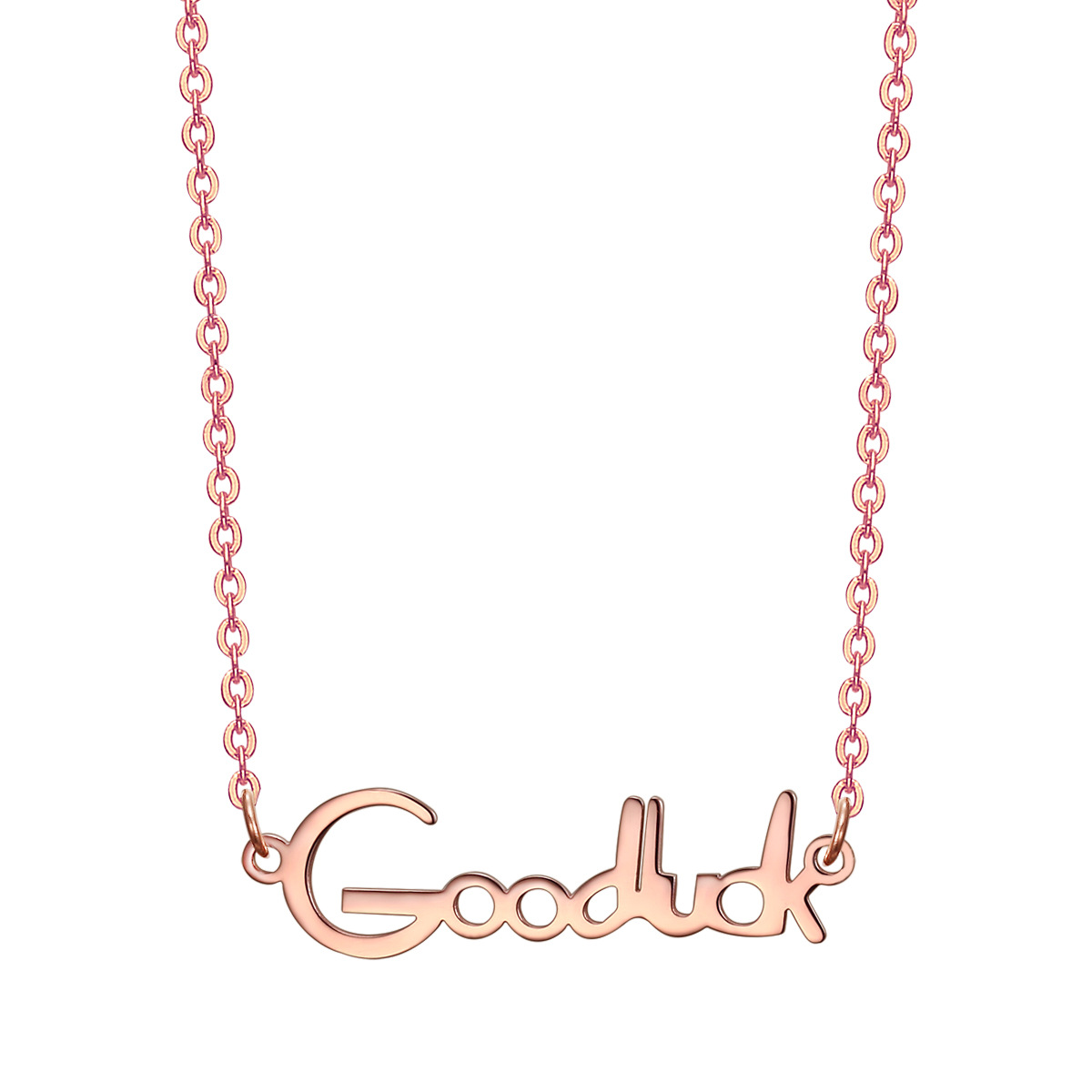 

New Fashion Rose Gold Plated Gift Good Luck Pendant Necklace for Sale