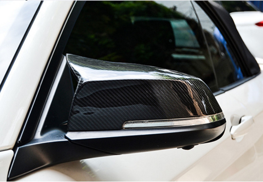 1 Paia di Plastica Specchietto Retrovisore Coperchio Auto Specchio Shell per 220i 328i 420i F20 F21 F22 F30 F32 F33 F36 X1 E84 Matte Black