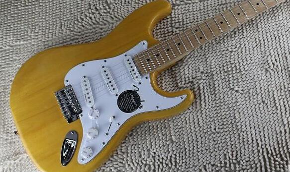 

fen custom shop Stratocaster Yellow golden Electric Guitar