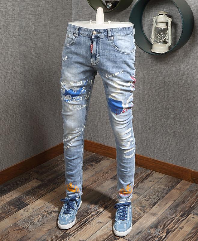 

BH03293 Fashion Men's Jeans 2020 Runway European Design party style Men's Clothing, As pic