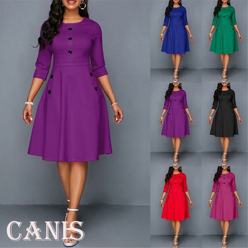 evening swing dress