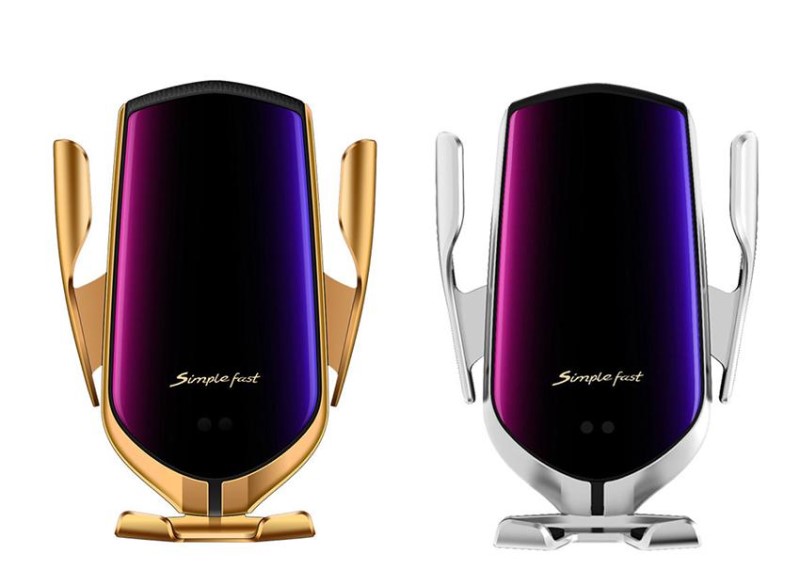 

R1 Automatic Clamping Car Wireless Charger Infrared Induction Wireless Charger Car Phone Holder For iphone Android